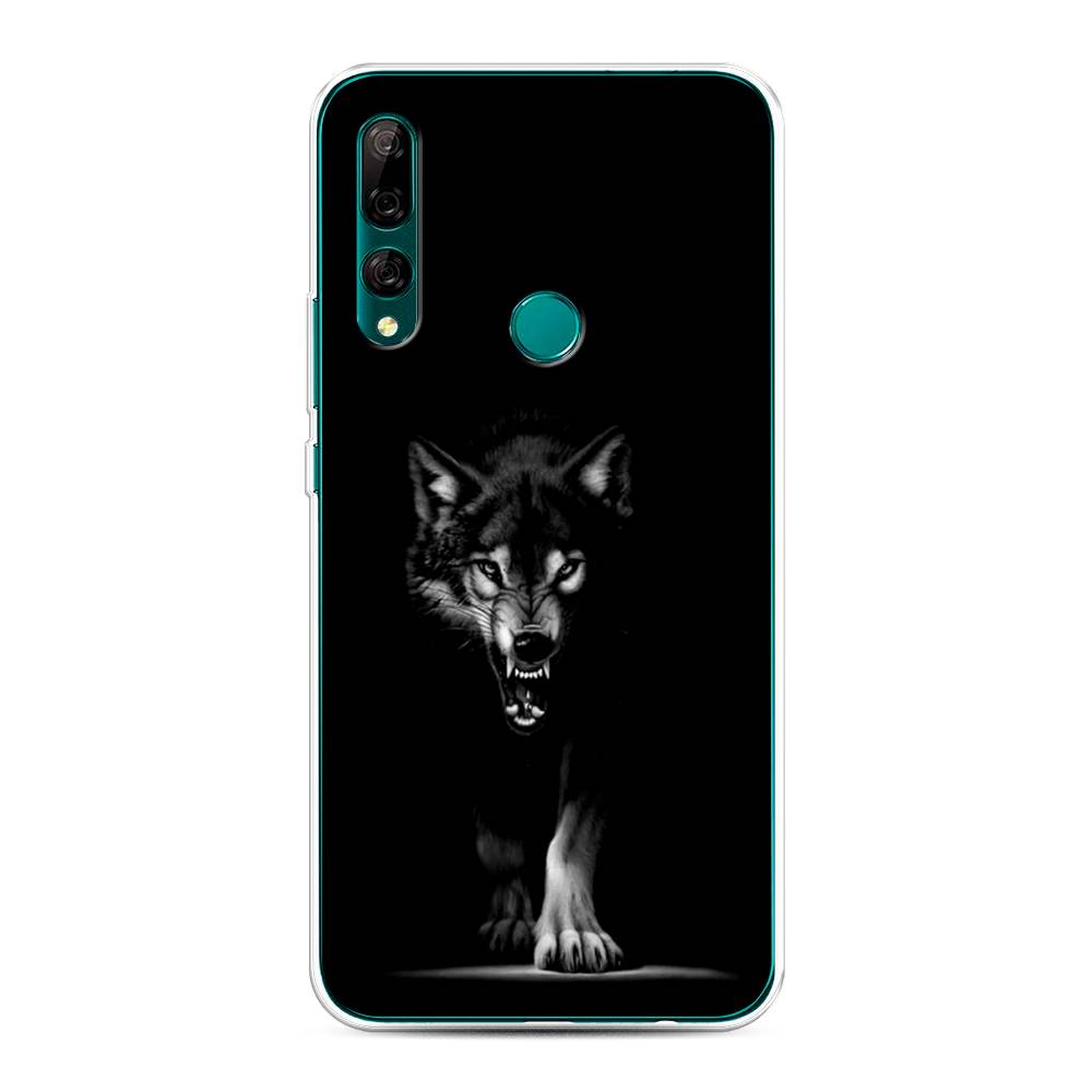 

Чехол Awog на Huawei Y9 Prime 2019 "Волк выходит из ночи", Серый;черный;белый, 611950-1