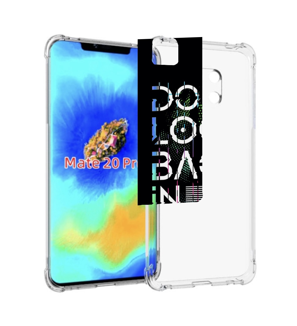 

Чехол MyPads графический-текст для Huawei Mate 20 Pro/Mate 20 RS 6.39, Прозрачный, Tocco