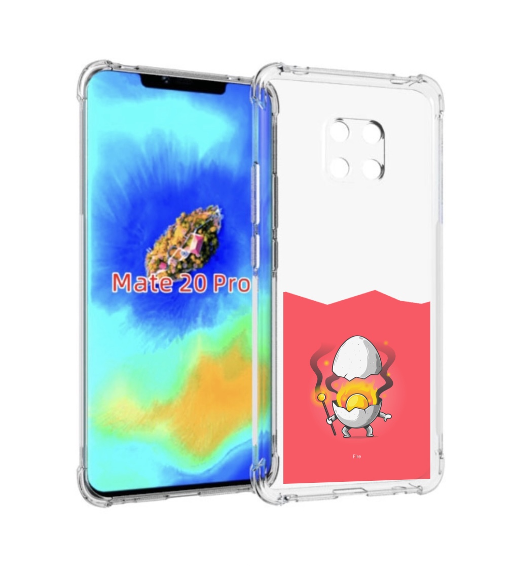 

Чехол MyPads горелое яйцо для Huawei Mate 20 Pro/Mate 20 RS 6.39, Прозрачный, Tocco
