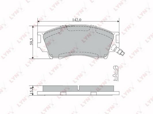 

Тормозные колодки LYNXauto передние для Mazda Xedos 93-02, B-Serie 96-99 BD5114