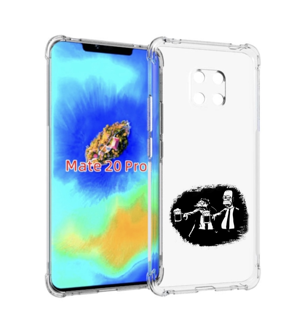 фото Чехол mypads гомер пьет для huawei mate 20 pro/mate 20 rs 6.39