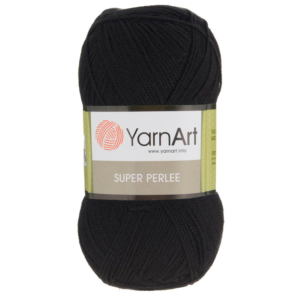 

Пряжа для вязания YarnArt Super Perlee, 100 г, 400 м (100% акрил), 30 черный, 5 мотков