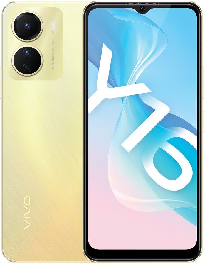 фото Смартфон vivo y16 4/64gb, золотое сияние