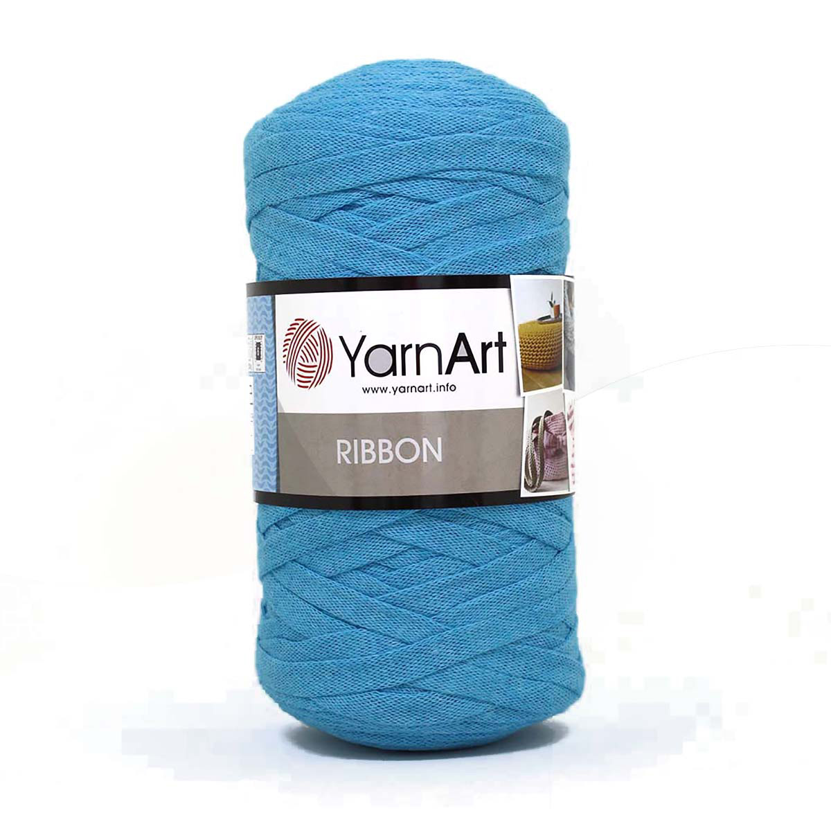 

Пряжа для вязания YarnArt 'Ribbon', 250 г, 125 м (хлопок, вискоза),763 голубой, 4 мотка