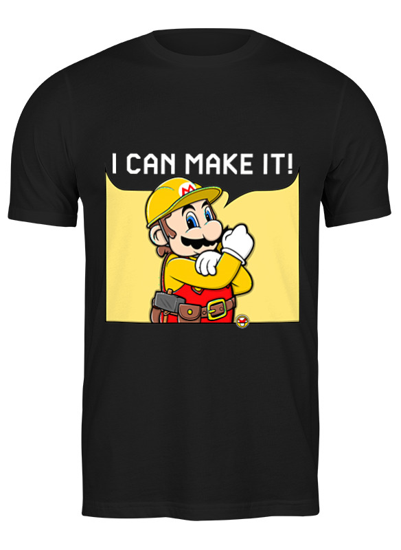 

Футболка мужская Printio Марио черная 3XL, Черный, Марио