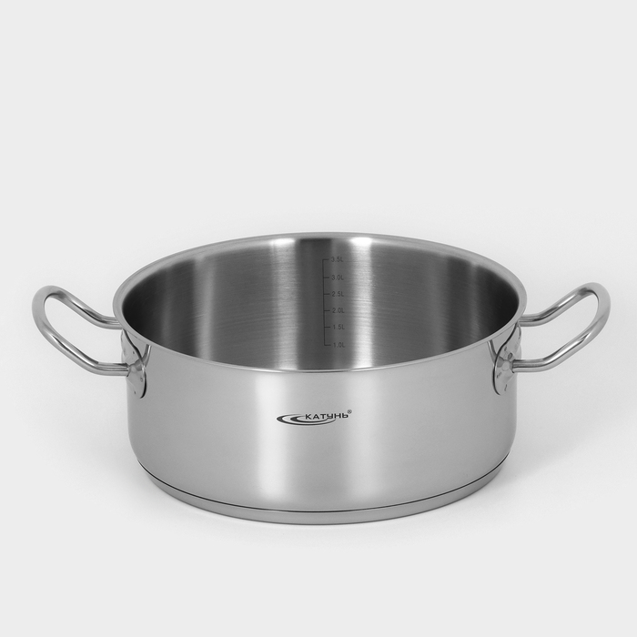 

Кастрюля Катунь 10398226 Шеф, 4 л, d24 см, h10,3 см,