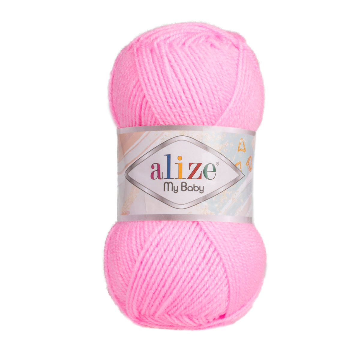 

Пряжа ALIZE My baby, 50г 150м (100% акрил) (191 розовый), 5 мотков