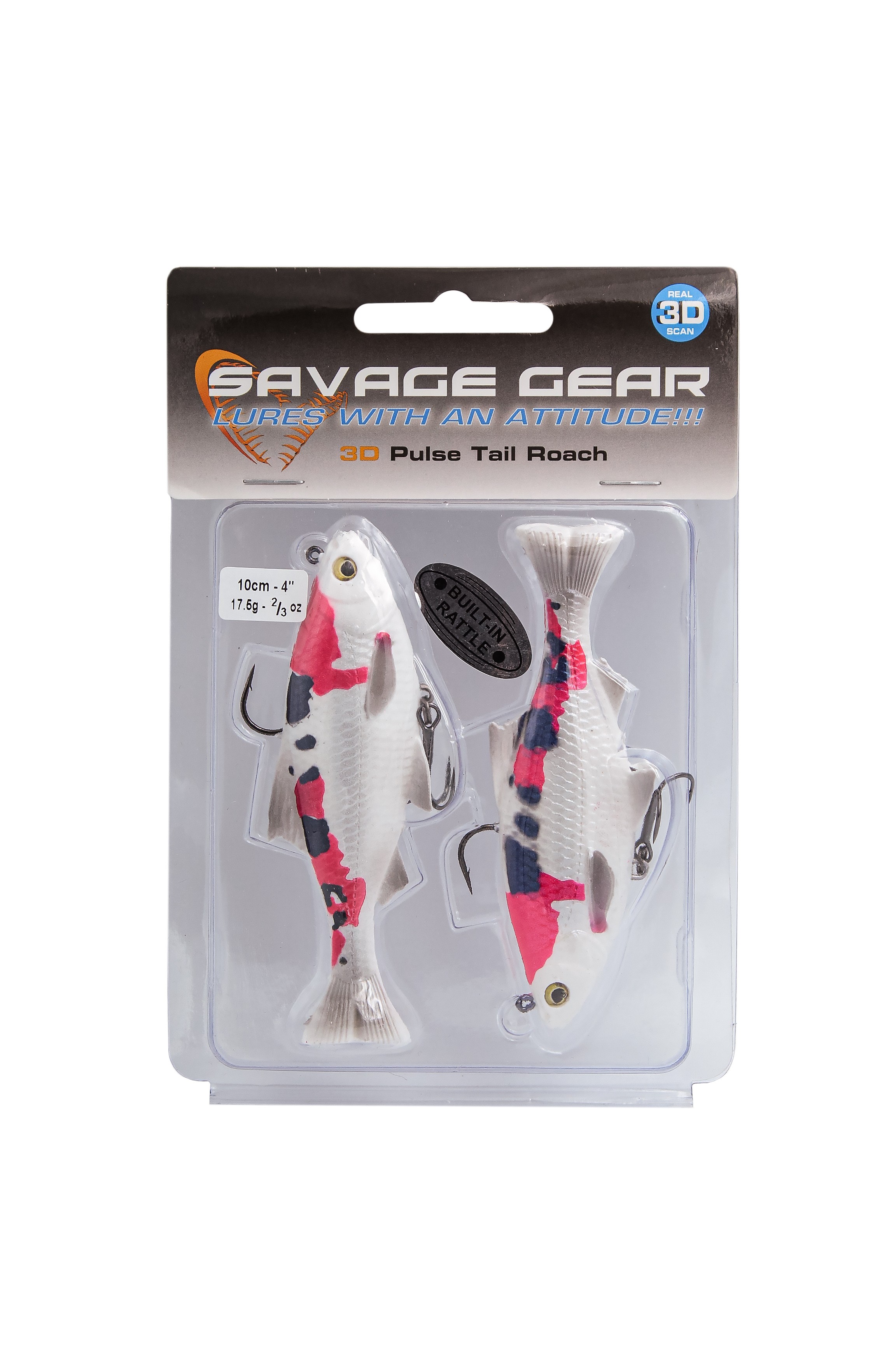 Приманка Savage Gear 3D Pulse tail roach 10см 17.5гр S 2pcs koi