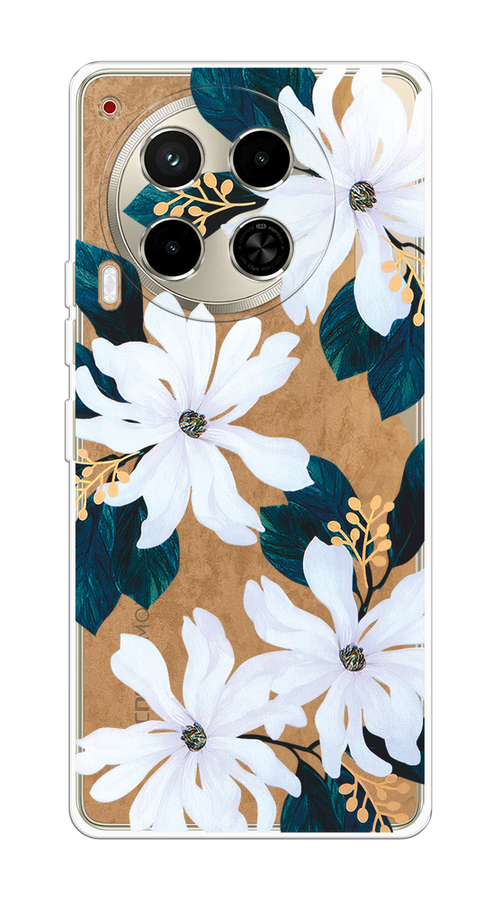 

Чехол на Tecno Camon 30 4G "Delilah Flower", Зеленый;белый, 305650-1