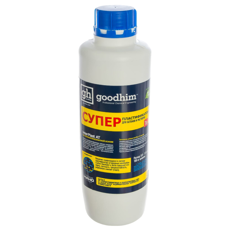 

Goodhim Суперпластификатор для бетонов и растворов InterPlast АТ -1л 2