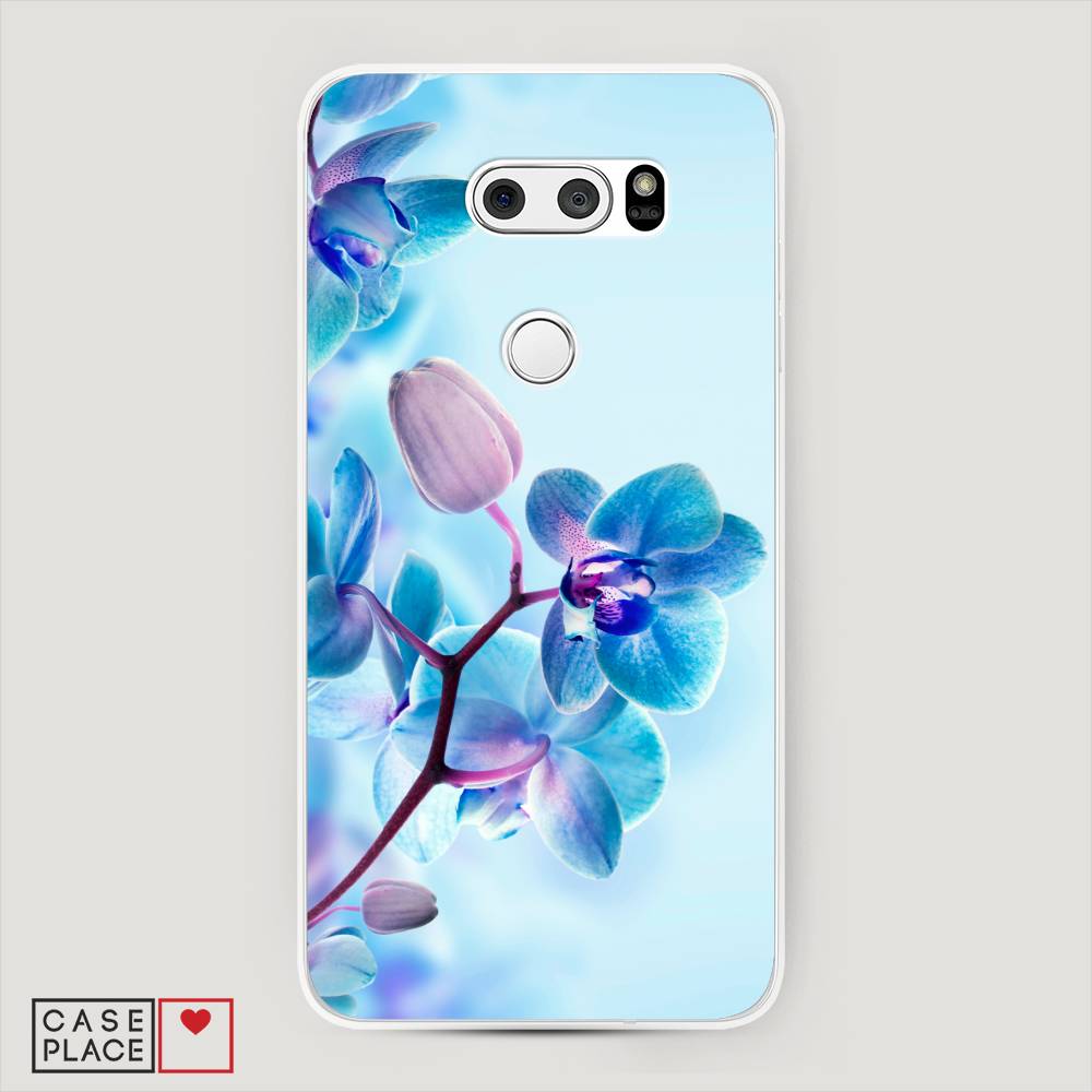 фото Чехол awog "голубая орхидея" для lg v30