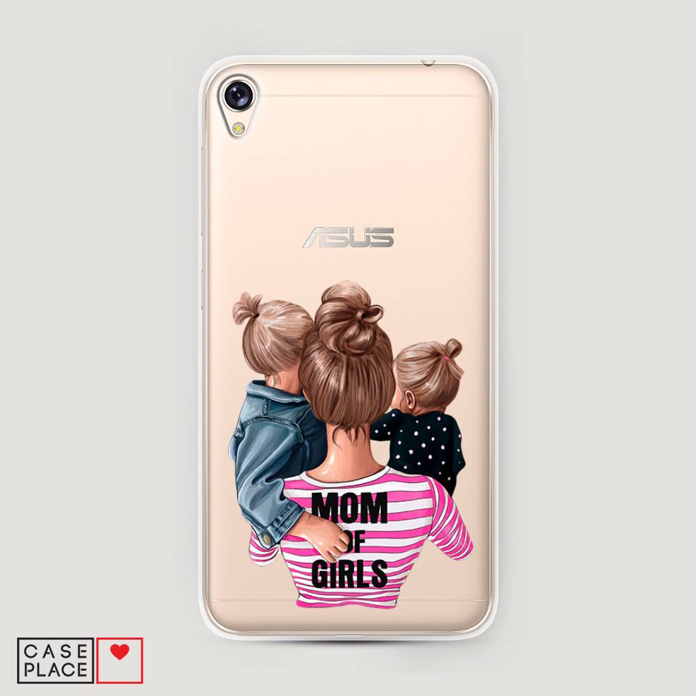 фото Чехол awog "mom of girls" для asus zenfone live zb501kl