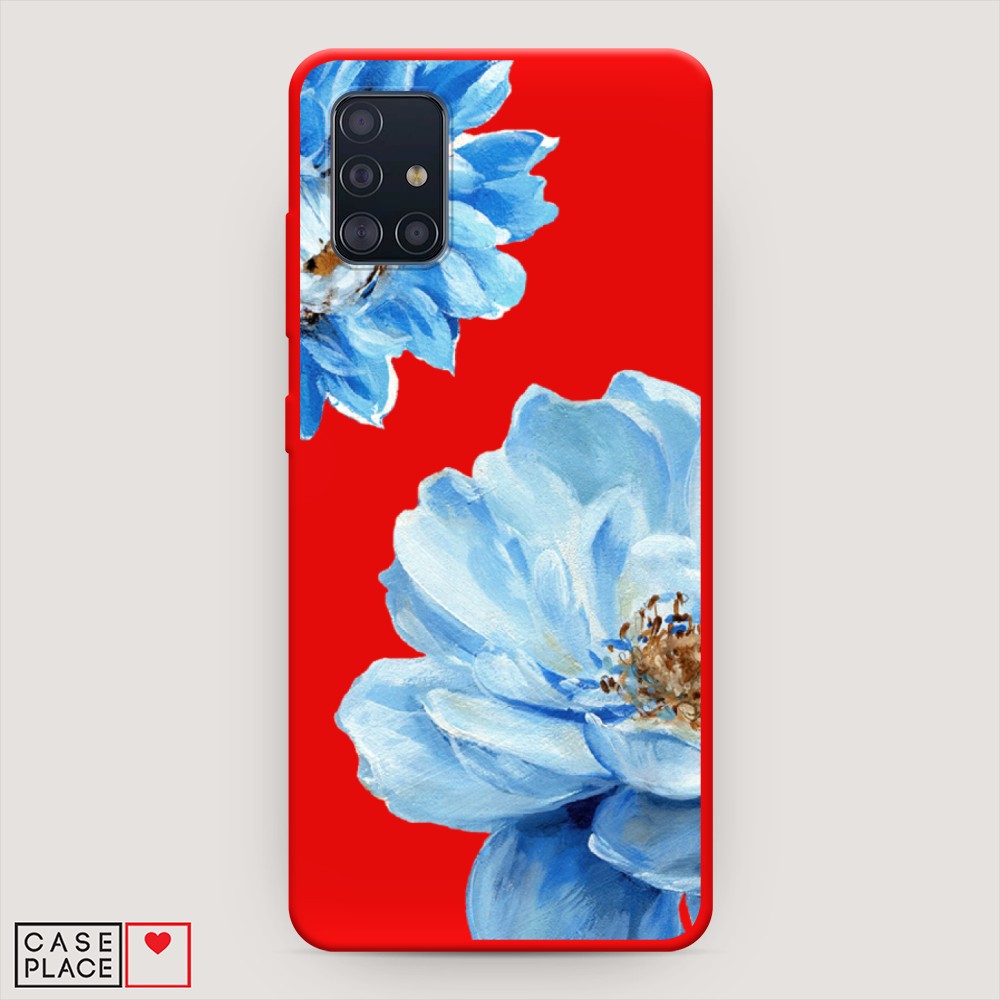 

Чехол Awog на Samsung Galaxy A51 "Голубые клематисы", Разноцветный, 28953-1