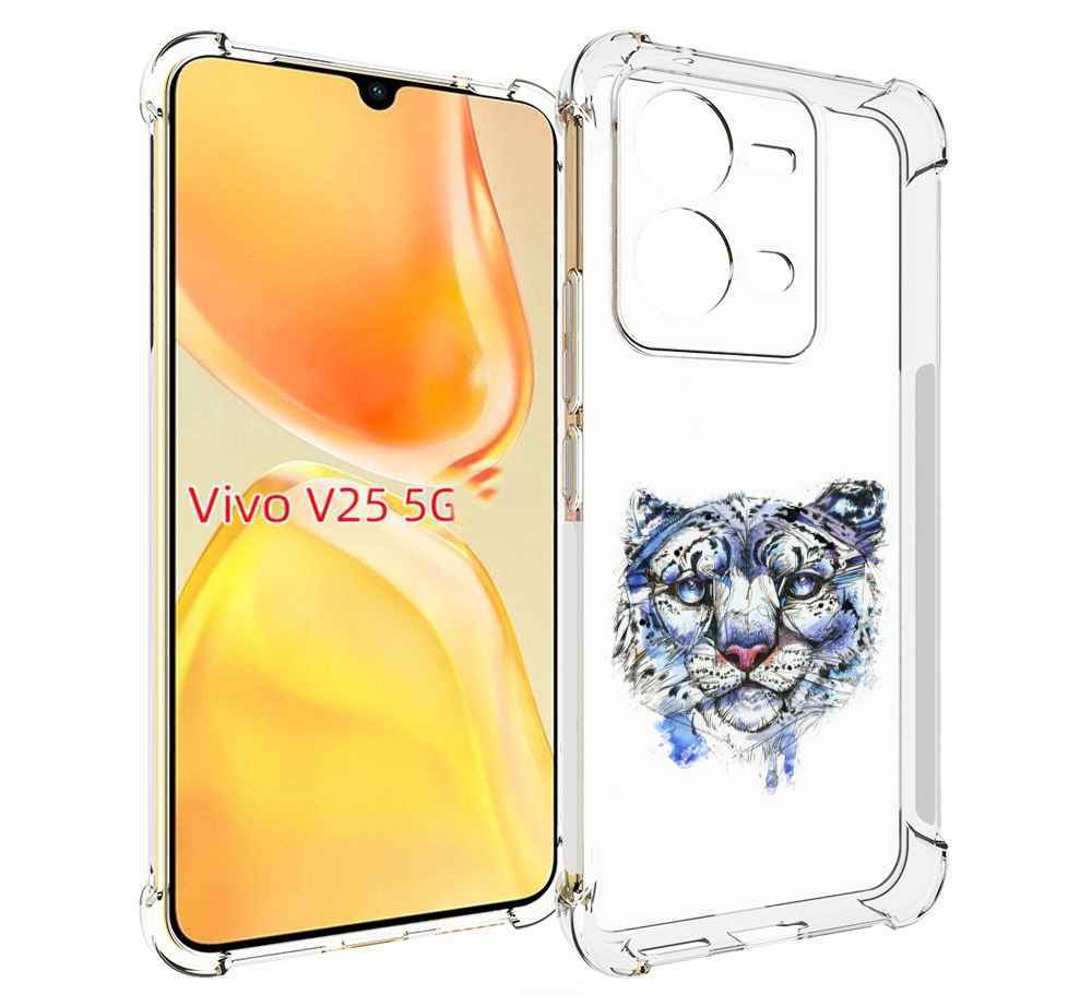 

Чехол MyPads Тигр 4 для Vivo V25 5G / V25e, Прозрачный, Tocco