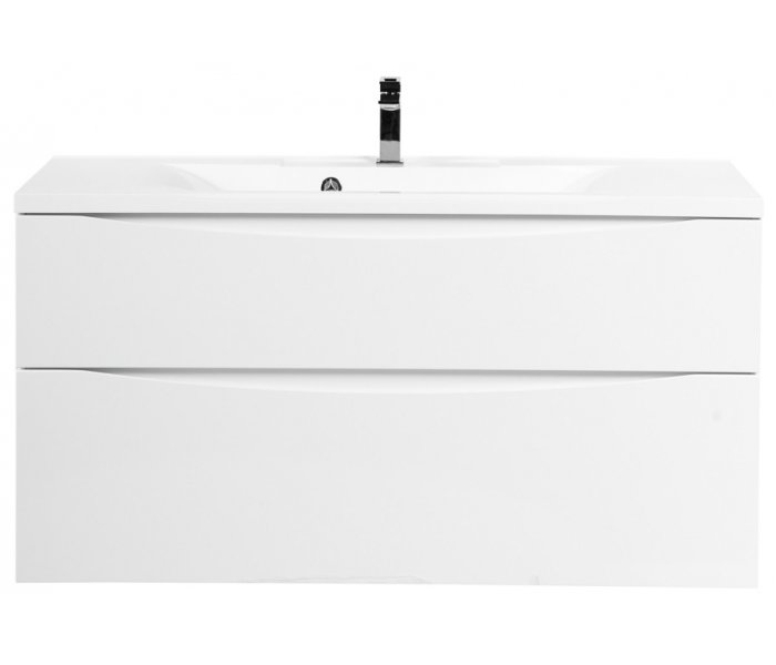 

Тумба с раковиной BelBagno Marino-H60 110-BB1100/450-LV-MR-PR Bianco Lucido, Белый, Marino-H60