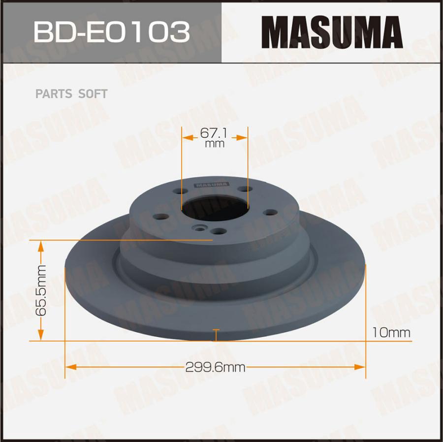 

Диск торм. задн. MASUMA bde0103