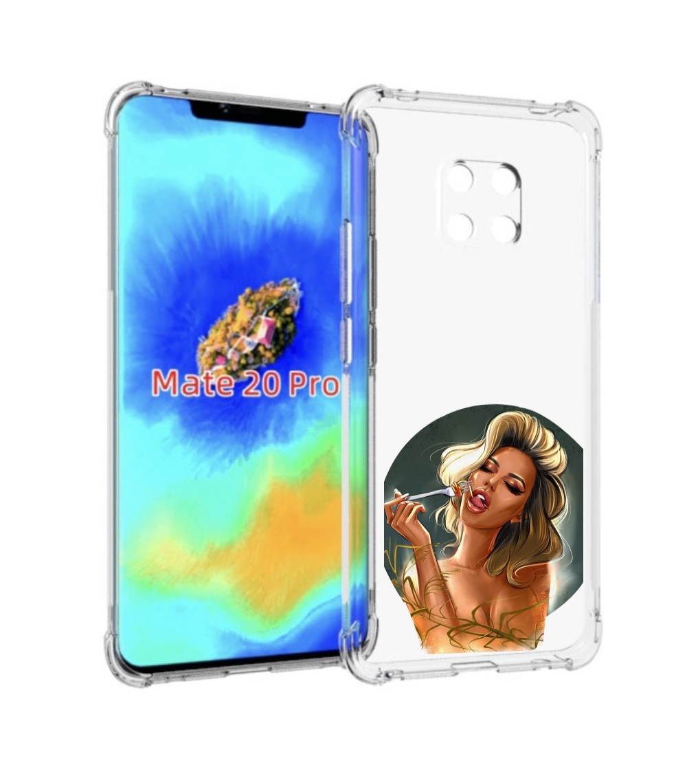 

Чехол MyPads голодная-девушка-модель женский для Huawei Mate 20 Pro/Mate 20 RS 6.39, Прозрачный, Tocco
