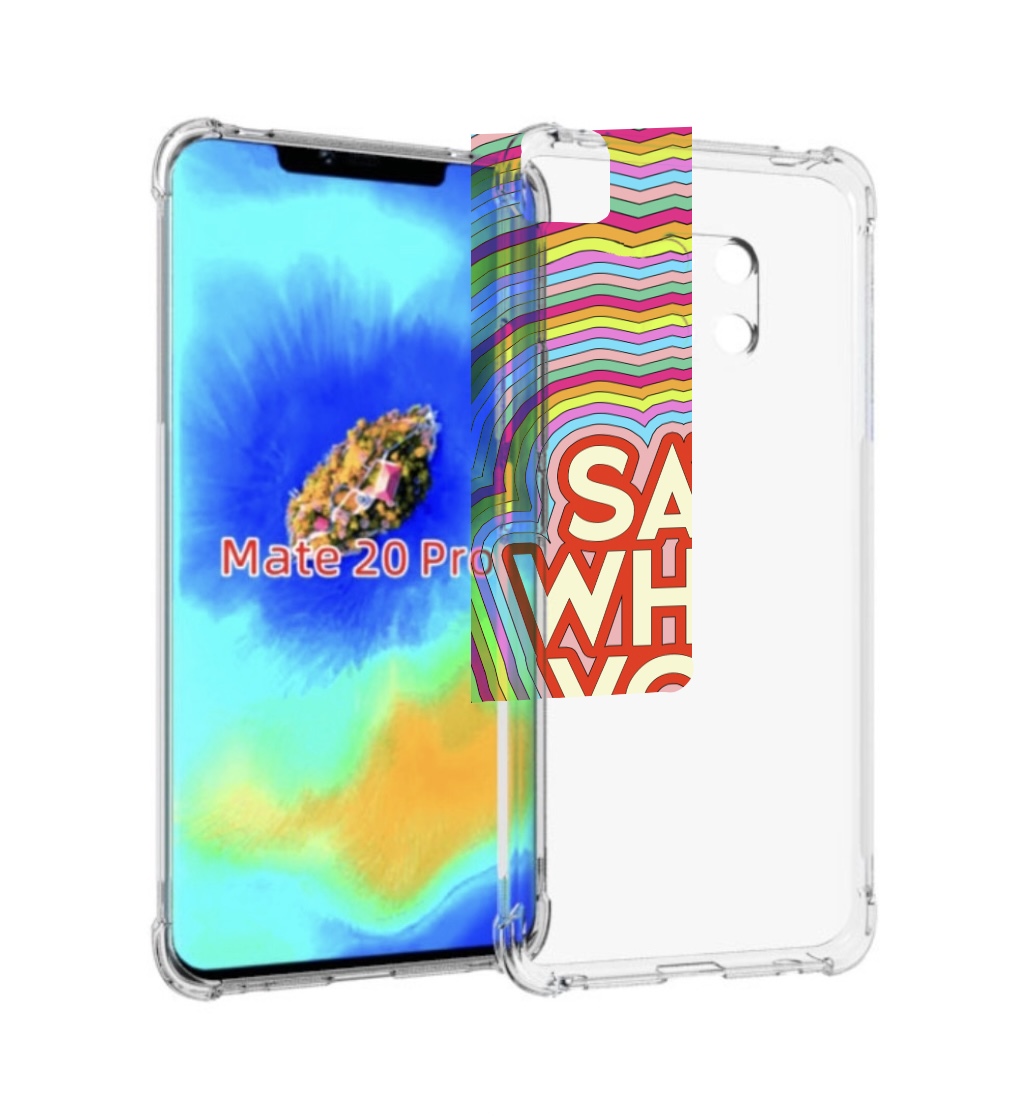 

Чехол MyPads говори то что чувствуешь для Huawei Mate 20 Pro/Mate 20 RS 6.39, Прозрачный, Tocco