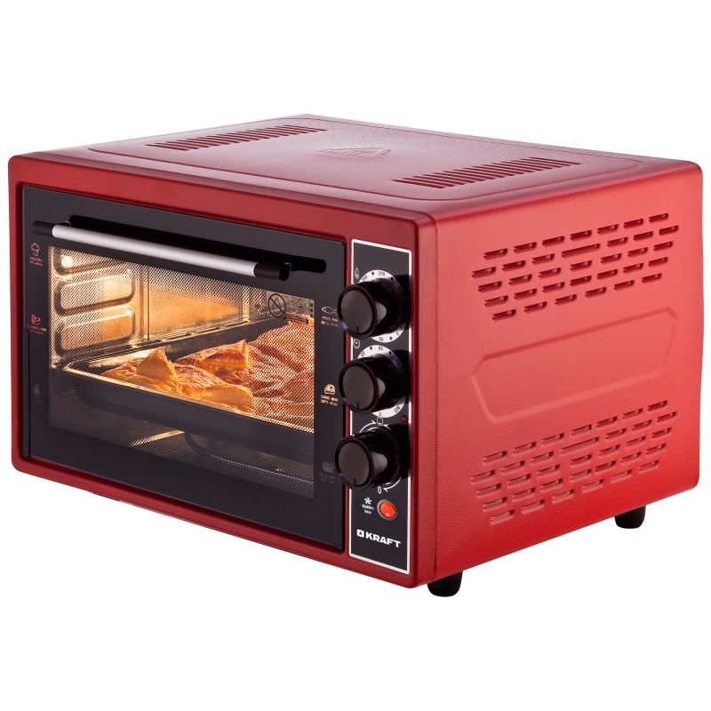 Мини-печь Kraft KF-MO4506R Red электропечь kraft kf mo 3803 kgr серый