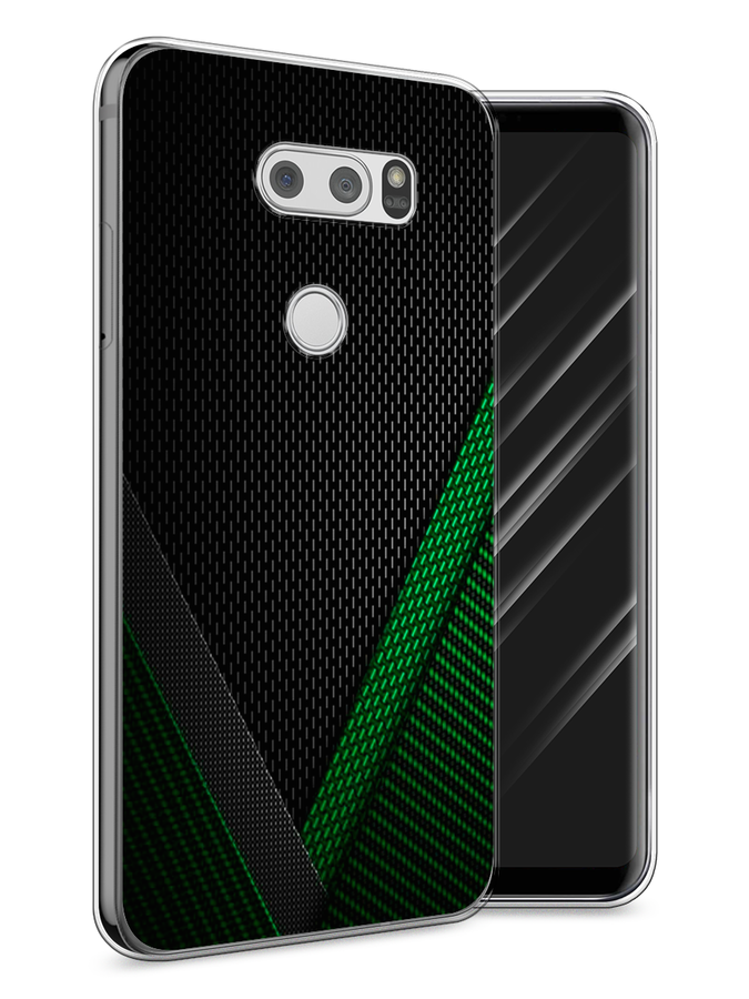 

Чехол Awog на LG V30 "Зеленый карбон", Черный;зеленый, 83050-3