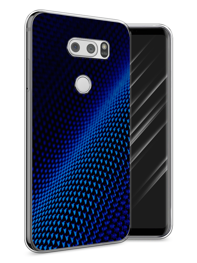 

Чехол Awog на LG V30 "Синий карбон", Черный;синий, 83050-3
