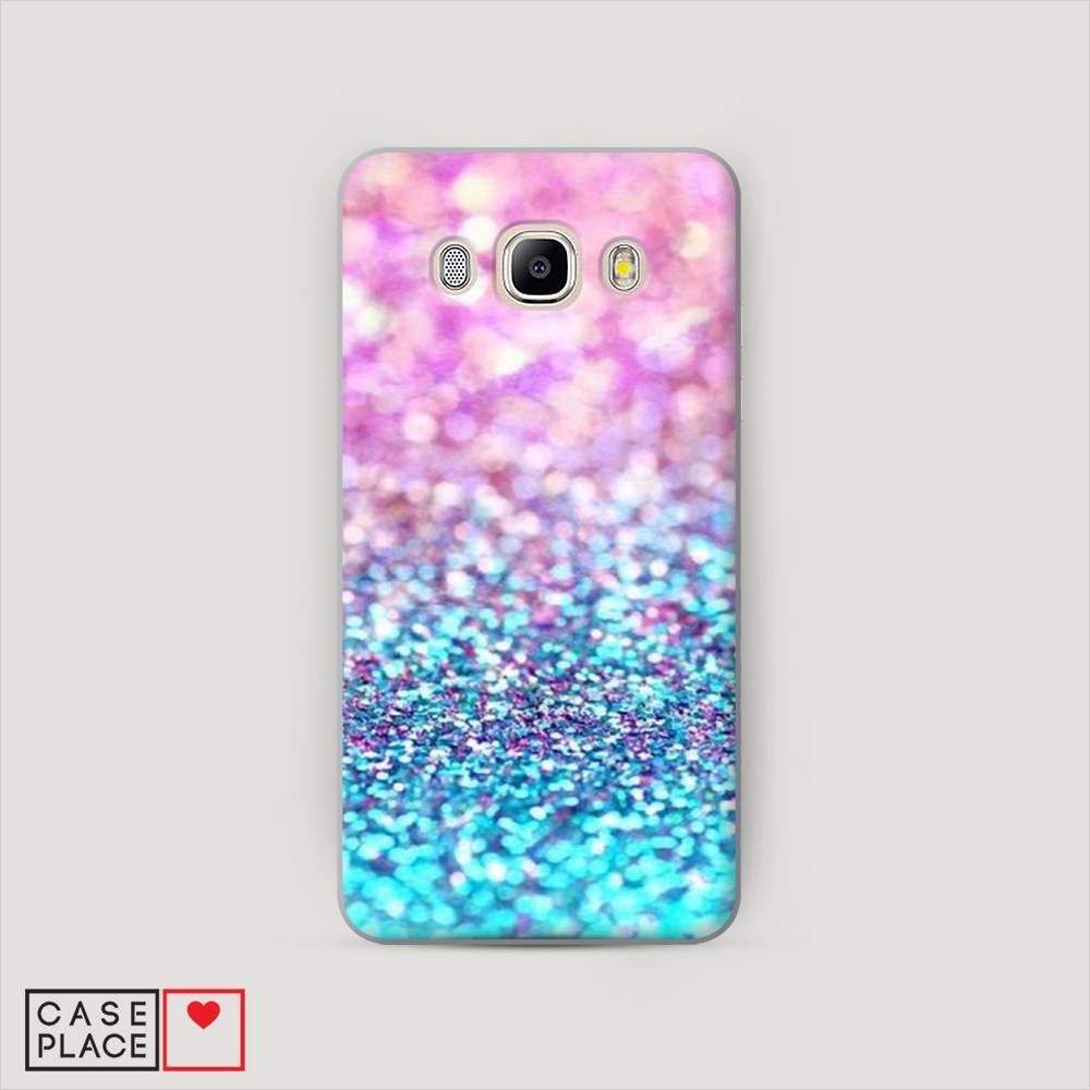 

Чехол Awog "Розово-голубые глиттеры рисунок" для Samsung Galaxy J5 2016