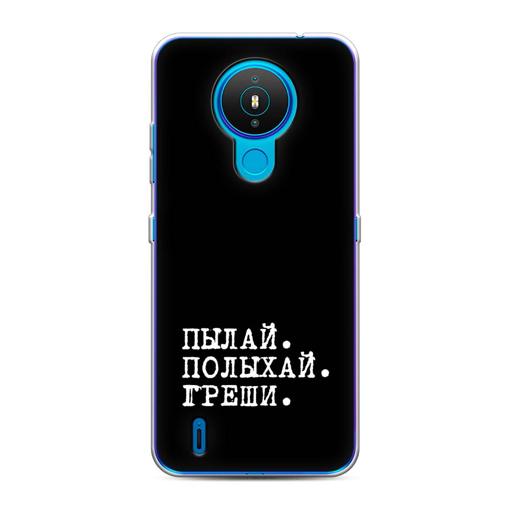 

Чехол Awog на Nokia 1.4 / Нокиа 1.4 "Пылай и греши", Белый;серый;черный, 124550-6