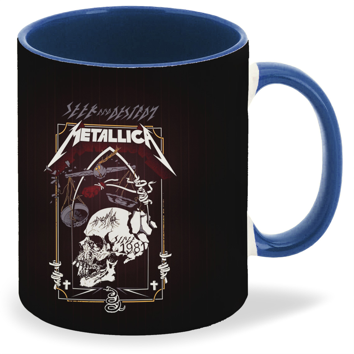 

Кружка CoolPodarok Metallica 8, Metallica 8