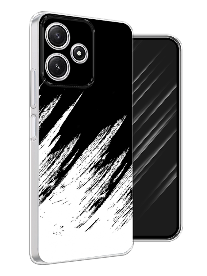 

Чехол Awog на Xiaomi Redmi 12 5G "Черно белые брызги", Черный;белый;бежевый, 319650-1