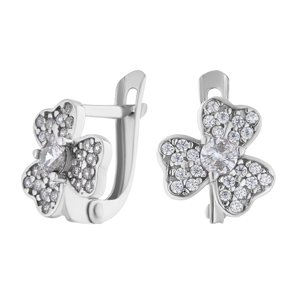 

Серьги из серебра ЮВЕЛИР КАРАТ 2129915/9, фианит, 2129915/9