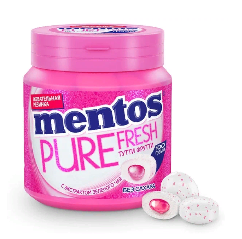 

Жевательная резинка Mentos Pure Fresh Тутти Фрутти 100 г