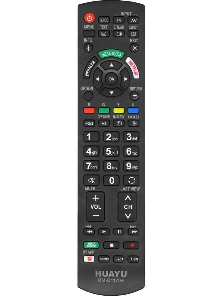 

Пульт универсальный для Panasonic RM-D1170 черн, RM-D1170