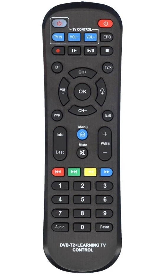 

Пульт DVB-T2+learning для ресиверов World Vision T62, DVB-T2+learning