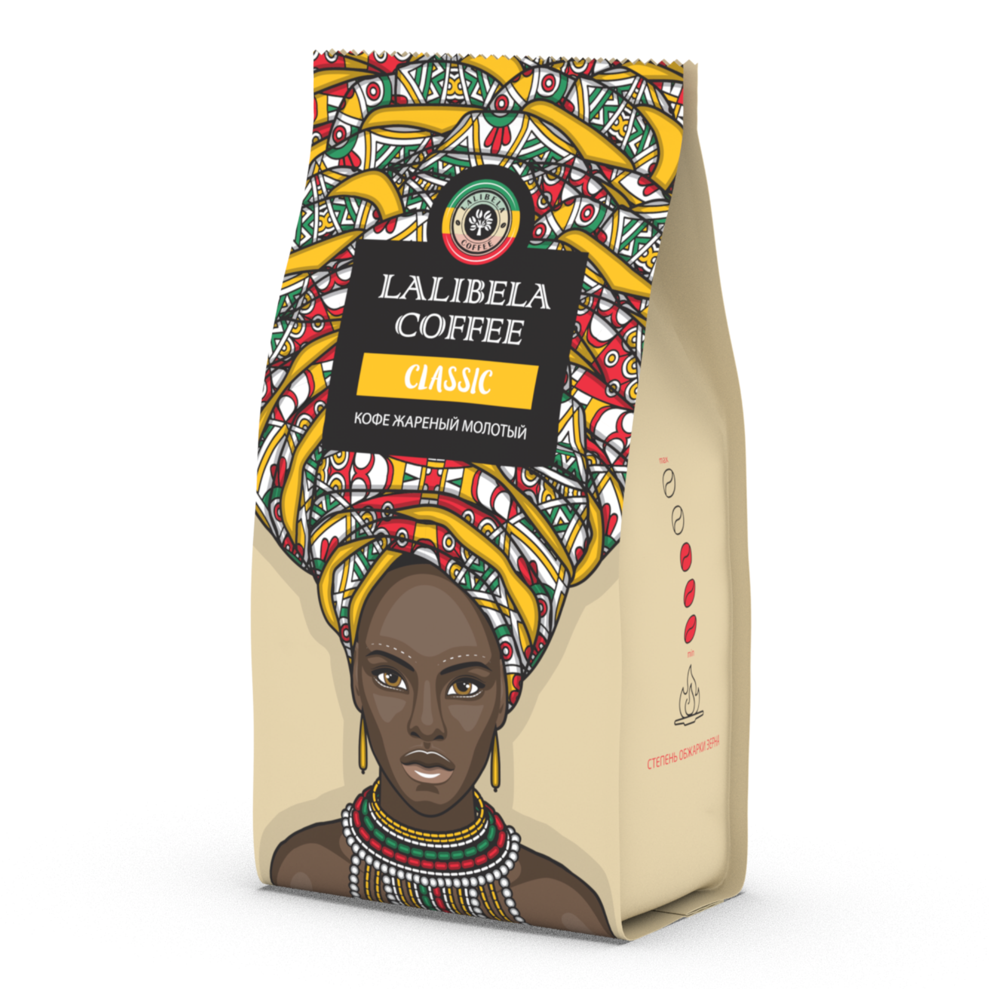 фото Кофе молотый lalibela coffee classic арабика 30%, робуста 70%, 200 гр