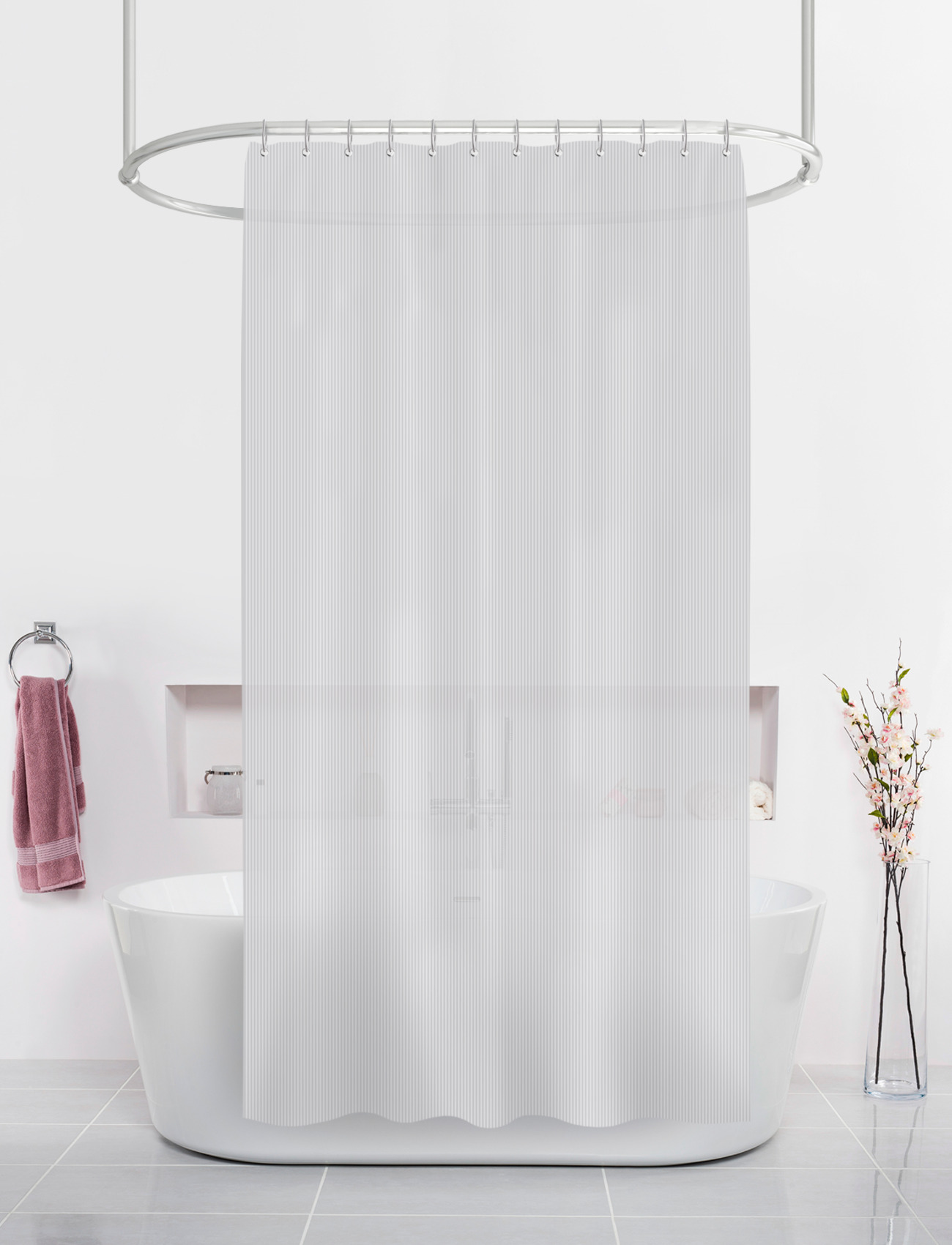 Штора для ванной Dasch Line 180х200 см белая