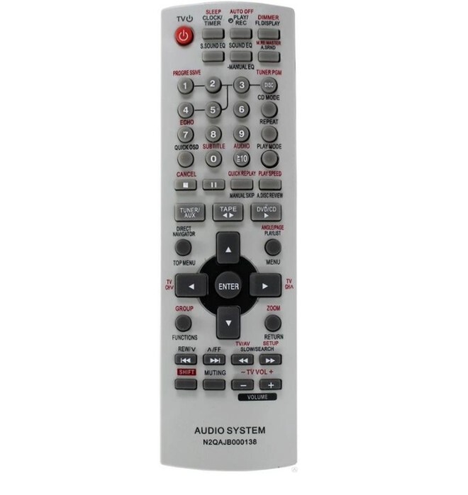 

Пульт для Panasonic N2QAJB000138, N2QAJB000138