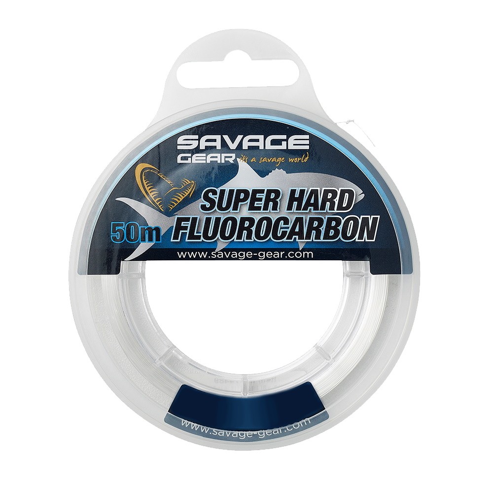 Леска Savage Gear Super Hard Fluorocarbon 50м 0,60мм 18,90кг 41,66lbs Clear