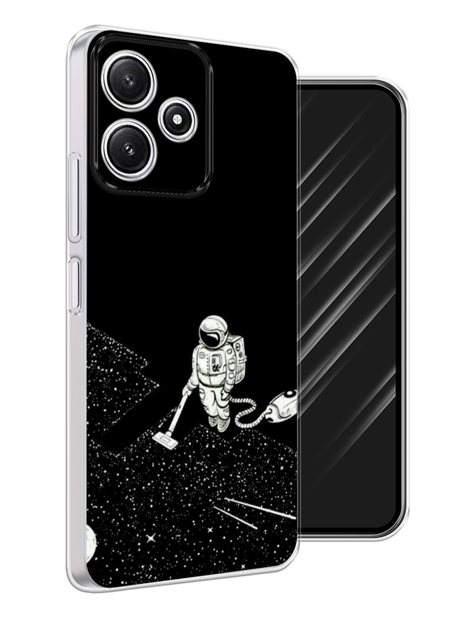 

Чехол Awog на Xiaomi Redmi 12 5G "Космонавт с пылесосом", Белый, 319550-1