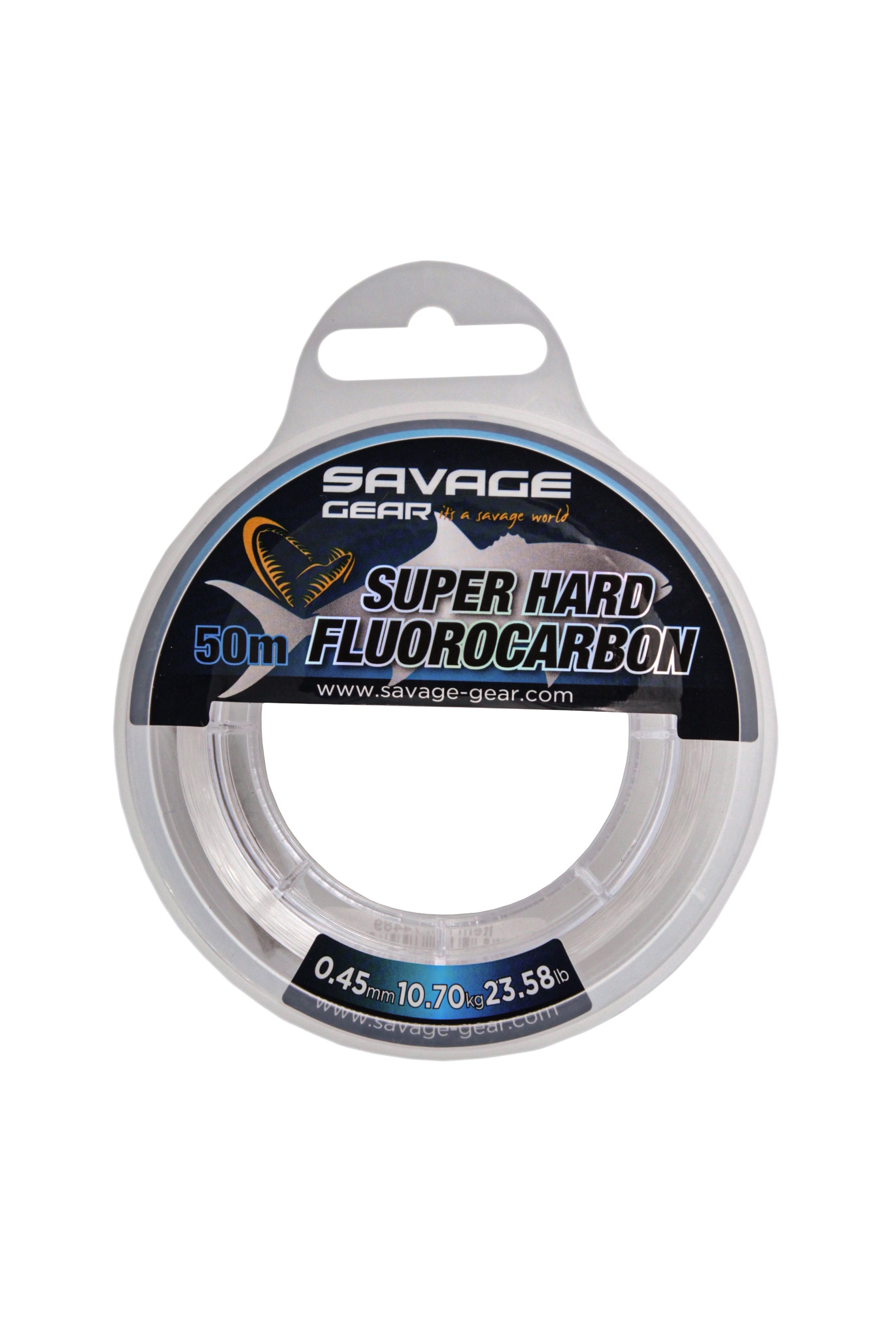 Леска Savage Gear Super hard fluorocarbon 50м 0,45мм 10,7кг 23,58lbs clear