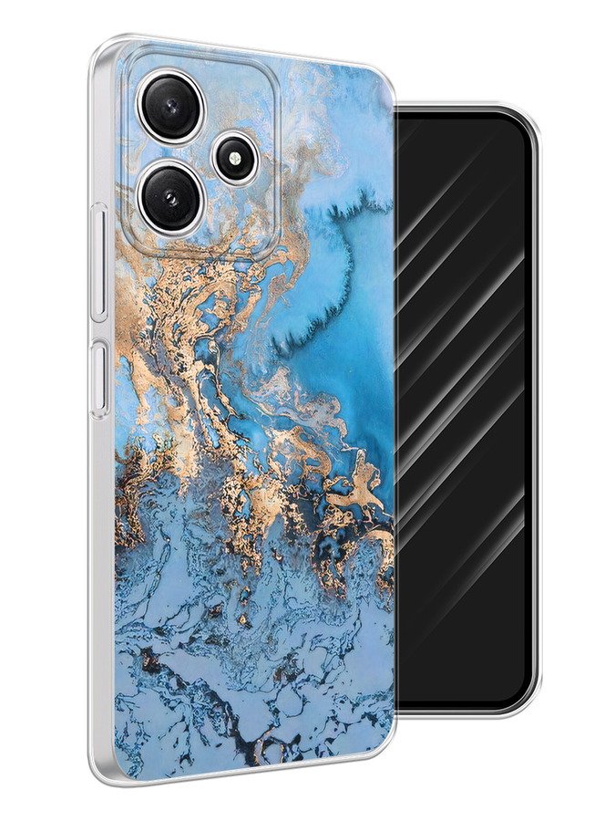 

Чехол Awog на Xiaomi Redmi 12 5G "Морозная лавина синяя", Серебристый, 319550-1