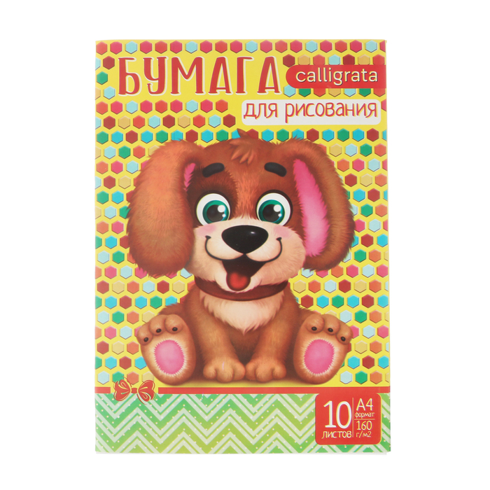 

Папка для рисования А4 10 л Щенок 160 г/м2 2шт