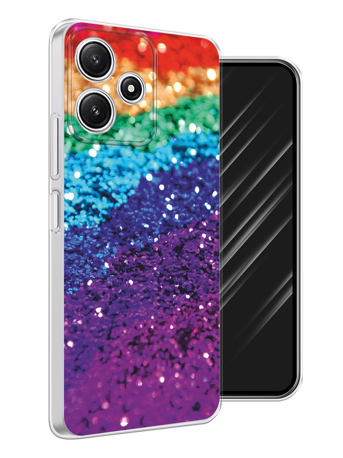 

Чехол Awog на Xiaomi Redmi 12 5G "Блестящая радуга рисунок", Разноцветный, 319550-1