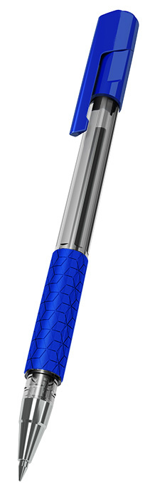 

Ручка шариковая Deli Arrow EQ01630 0,7 мм синие чернила резиновая манжета