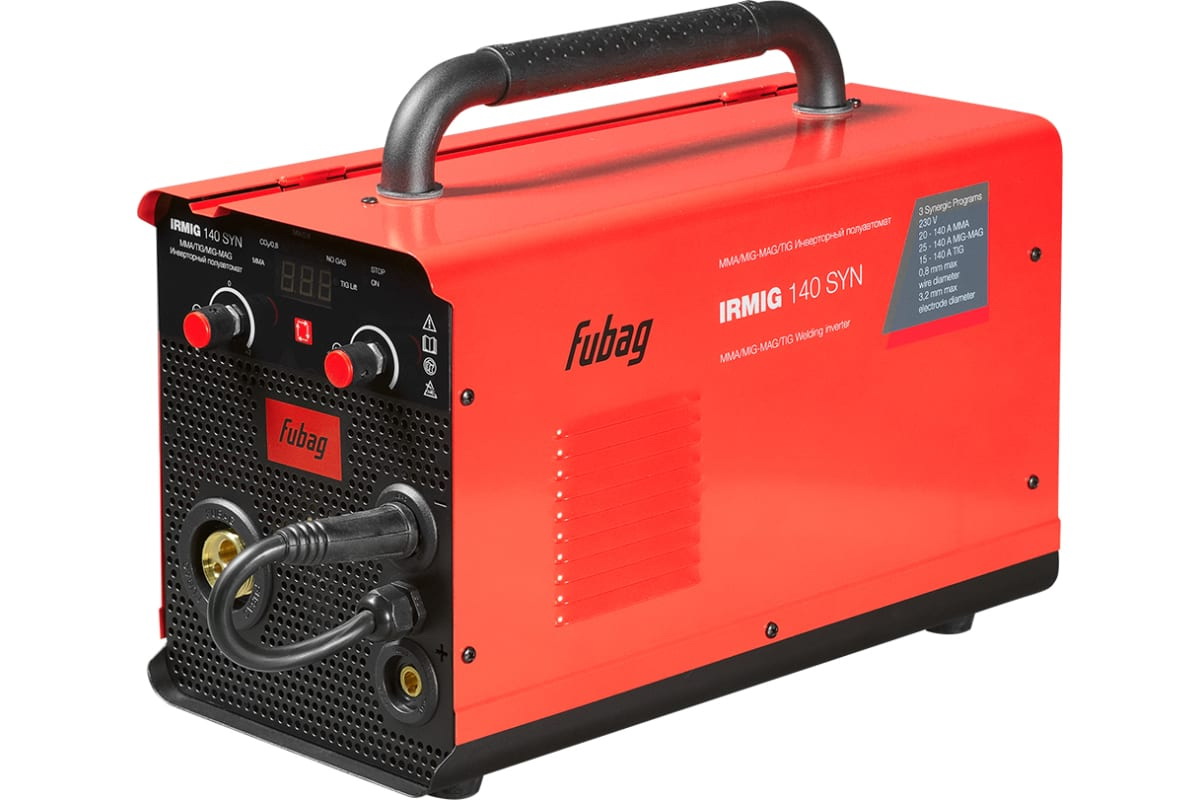 

Сварочный аппарат инверторный полуавтомат Fubag IRMIG 140 SYN 140 A