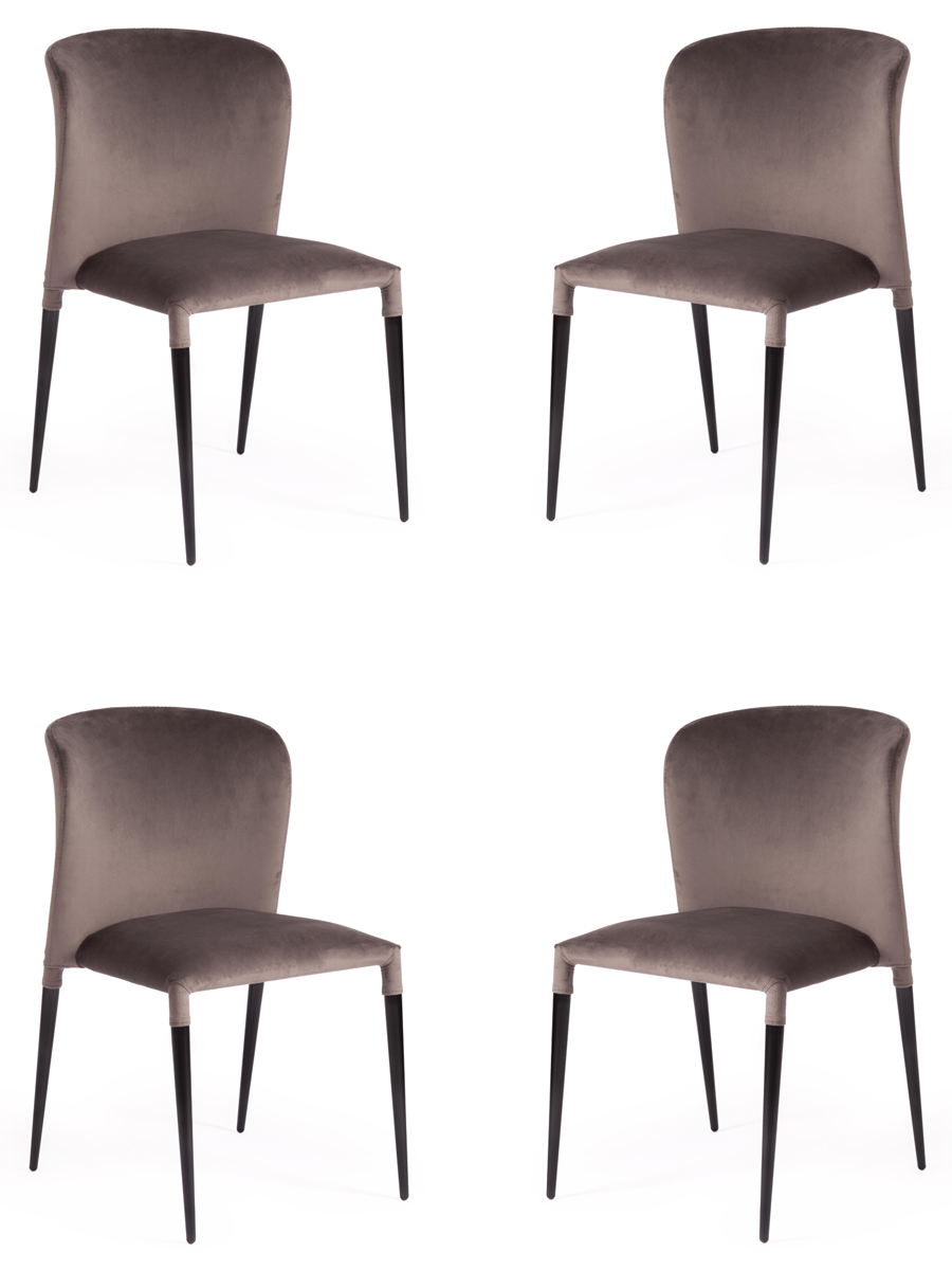 

Комплект стульев 4 шт. TetChair ALVOR (mod. 715), темно-серый, ALVOR (mod. 715)