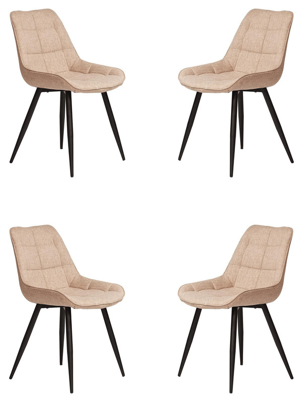 

Комплект стульев 4 шт. TetChair ABRUZZO ( mod. 8060 ), черный/бежевый, ABRUZZO ( mod. 8060 )