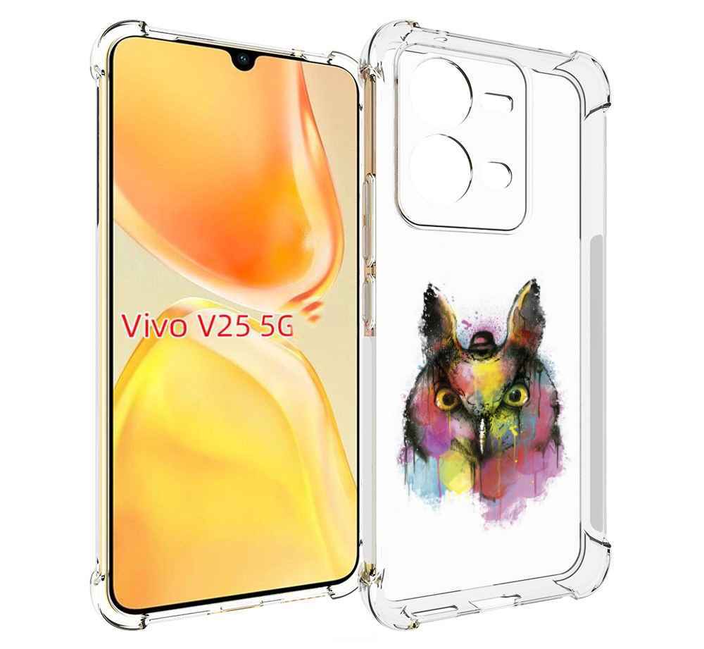 

Чехол MyPads Сова 2 для Vivo V25 5G / V25e, Прозрачный, Tocco