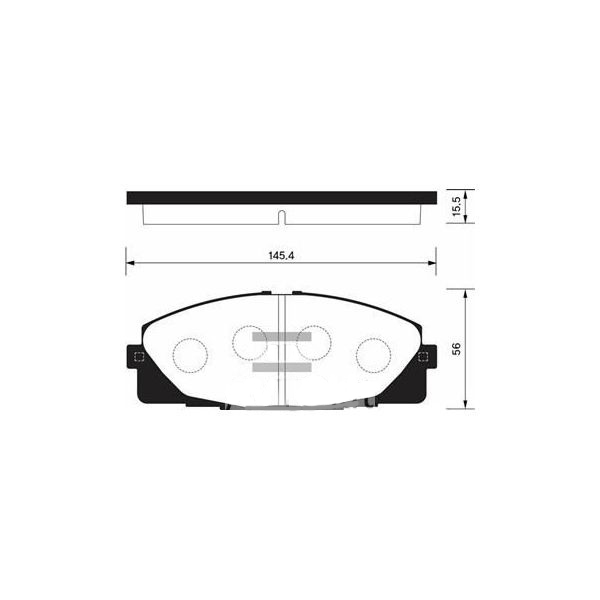 

Колодки дисковые передние Toyota Hi-Ace 04> SP1376