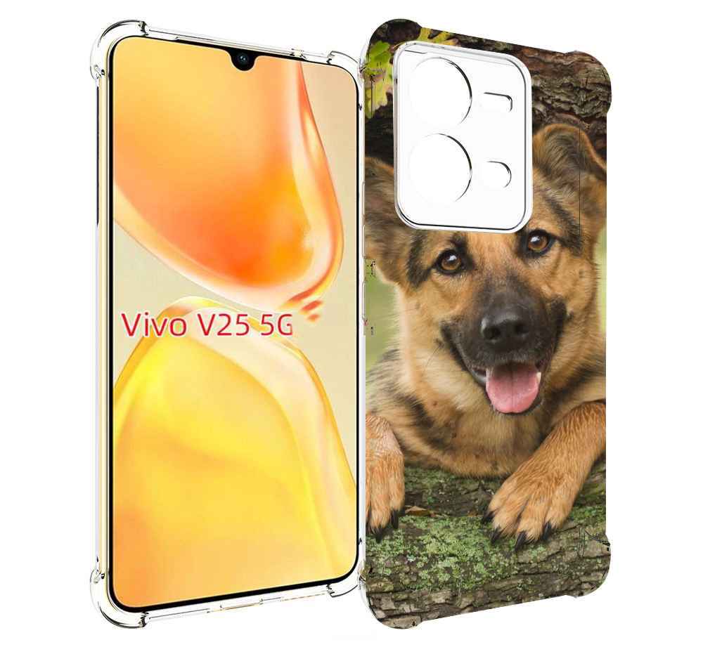

Чехол MyPads Собака-на-дереве для Vivo V25 5G / V25e, Прозрачный, Tocco
