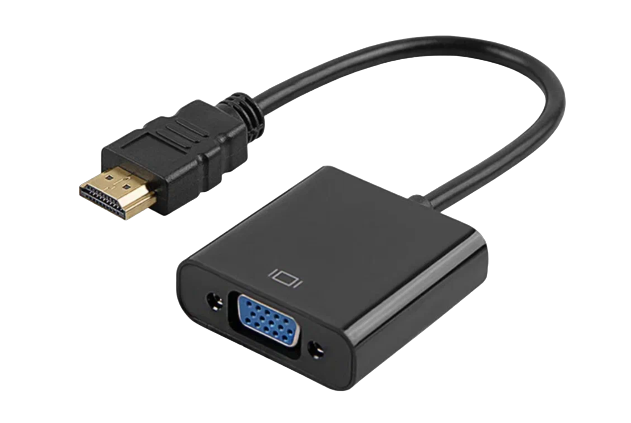 Кабель NoBrand HDMI- VGA черный